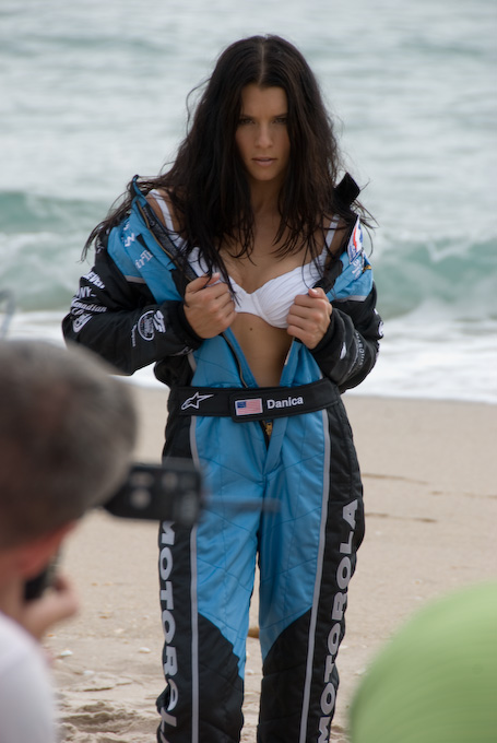  Indy Car driver Danica Patrick for their Swimsuit 2008 feature posted